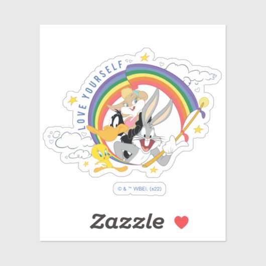 LOONEY TUNES™ - Liebe Ihr eigenes Abzeichen Aufkleber (Blatt)