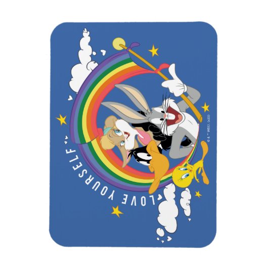 LOONEY TUNES™ - Liebe Ihr eigenes Abzeichen Magnet (Vertikal)