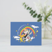 LOONEY TUNES™ - Liebe Ihr eigenes Abzeichen Postkarte (Stehend Vorderseite)