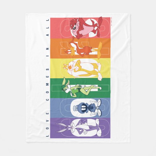 LOONEY TUNES™ - Liebe kommt in allen Farben Fleecedecke (Vorderseite)