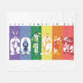 LOONEY TUNES™ - Liebe kommt in allen Farben Fleecedecke (Vorderseite (Horizontal))