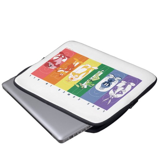 LOONEY TUNES™ - Liebe kommt in allen Farben Laptopschutzhülle (Vorne Knopf)