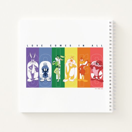 LOONEY TUNES™ - Liebe kommt in allen Farben Notizblock (Rückseite)