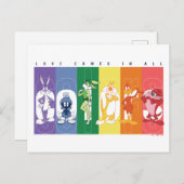 LOONEY TUNES™ - Liebe kommt in allen Farben Postkarte (Vorne/Hinten)