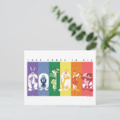 LOONEY TUNES™ - Liebe kommt in allen Farben Postkarte (Stehend Vorderseite)