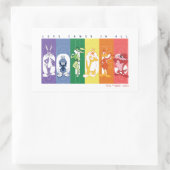 LOONEY TUNES™ - Liebe kommt in allen Farben Rechteckiger Aufkleber (Tasche)