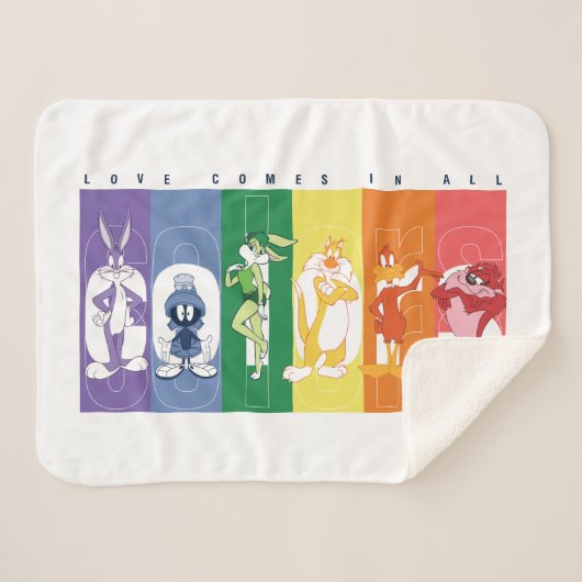 LOONEY TUNES™ - Liebe kommt in allen Farben Sherpadecke (Vorderseite (Horizontal))
