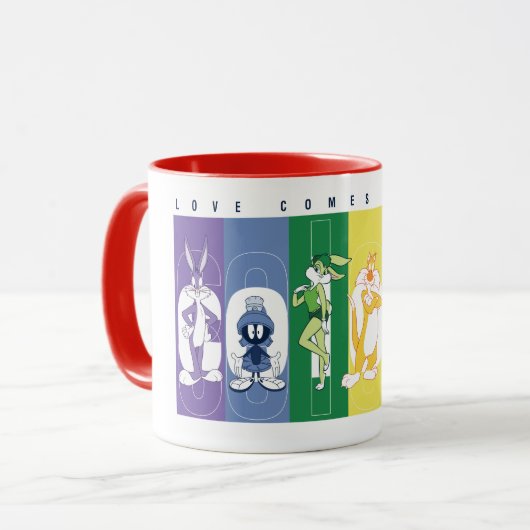 LOONEY TUNES™ - Liebe kommt in allen Farben Tasse (Vorderseite Links)