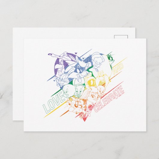LOONEY TUNES™ - Liebe und Feiern Postkarte (Vorne/Hinten)