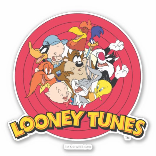 LOONEY TUNES™ Logo Aufkleber (Vorderseite)
