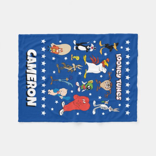 LOONEY TUNES™ Logo Fleecedecke (Vorderseite (Horizontal))