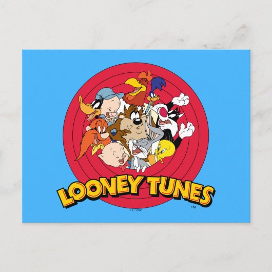 LOONEY TUNES™ Logo Postkarte (Vorderseite)