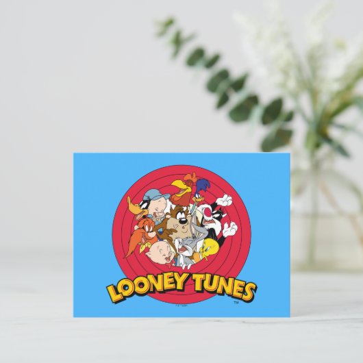 LOONEY TUNES™ Logo Postkarte (Stehend Vorderseite)