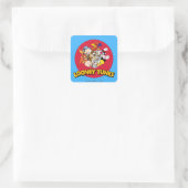 LOONEY TUNES™ Logo Quadratischer Aufkleber (Tasche)