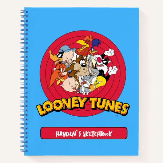 LOONEY TUNES™ Logo-Zeichn Notizblock (Vorderseite)