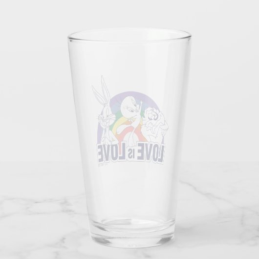 LOONEY TUNES™ - Love Is Love Glas (Rückseite)