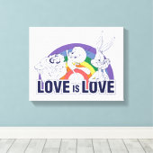 LOONEY TUNES™ - Love Is Love Leinwanddruck (Insitu (Holzboden))