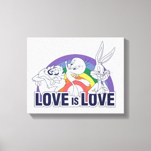 LOONEY TUNES™ - Love Is Love Leinwanddruck (Vorderseite)