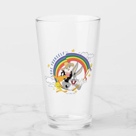 LOONEY TUNES™ - Love Yourself Pride Badge Glas (Vorderseite)