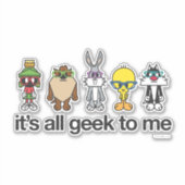 LOONEY TUNES™ Nerds - alles in Ordnung für mich Aufkleber (Vorderseite)