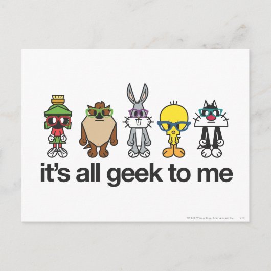 LOONEY TUNES™ Nerds - alles in Ordnung für mich Postkarte (Vorderseite)