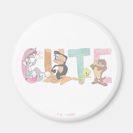 LOONEY TUNES™ Niedliche Aquarellmarke Magnet (Vorne)