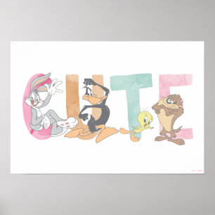 LOONEY TUNES™ Niedliche Aquarellmarke Poster