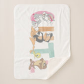 LOONEY TUNES™ Niedliche Aquarellmarke Sherpadecke (Vorderseite)