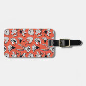 LOONEY TUNES™ Retro-Halbtonmuster Gepäckanhänger (Vorderseite horizontal)
