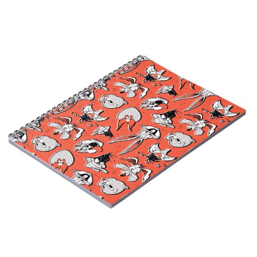 LOONEY TUNES™ Retro-Halbtonmuster Notizblock (Linke Seite)