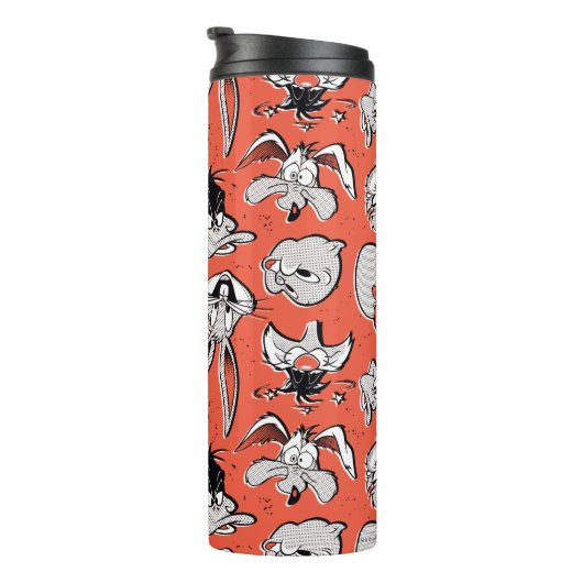 LOONEY TUNES™ Retro-Halbtonmuster Thermosbecher (Nach rechts gedreht)
