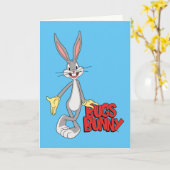 LOONEY TUNES™ Retro-Lachen | BUGS BUNNY™ Karte (Gelbe Blume)