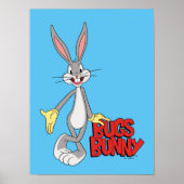 LOONEY TUNES™ Retro-Lachen | BUGS BUNNY™ Poster (Vorne)