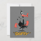 LOONEY TUNES™ Retro-Lachen | DAFFY DUCK™ Mitteilungskarte (Vorderseite)