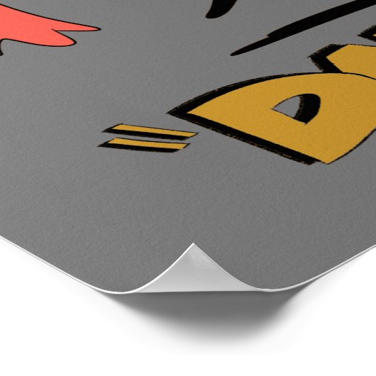 LOONEY TUNES™ Retro-Lachen | DAFFY DUCK™ Poster (Ecke)