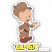 LOONEY TUNES™ Retro-Lachen | ELMER FUDD™ Aufkleber (Vorderseite)
