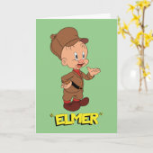 LOONEY TUNES™ Retro-Lachen | ELMER FUDD™ Karte (Gelbe Blume)