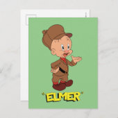 LOONEY TUNES™ Retro-Lachen | ELMER FUDD™ Postkarte (Vorne/Hinten)
