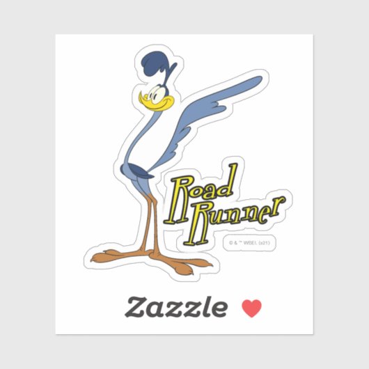 LOONEY TUNES™ Retro-Lachen | ROAD RUNNER™ Aufkleber (Blatt)
