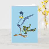 LOONEY TUNES™ Retro-Lachen | ROAD RUNNER™ Karte (Gelbe Blume)