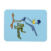 LOONEY TUNES™ Retro-Lachen | ROAD RUNNER™ Magnet (Horizontal)