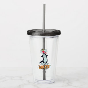 LOONEY TUNES™ Retro-Lachen SYLVESTER™ Acryltrinkbecher