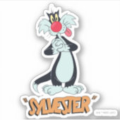 LOONEY TUNES™ Retro-Lachen | SYLVESTER™ Aufkleber (Vorderseite)
