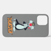 LOONEY TUNES™ Retro-Lachen | SYLVESTER™ Case-Mate iPhone Hülle (Rückseite (Horizontal))