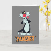 LOONEY TUNES™ Retro-Lachen | SYLVESTER™ Karte (Gelbe Blume)