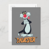 LOONEY TUNES™ Retro-Lachen | SYLVESTER™ Postkarte (Vorne/Hinten)