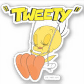 LOONEY TUNES™ Retro-Lachen | TWEETY™ Aufkleber (Vorderseite)