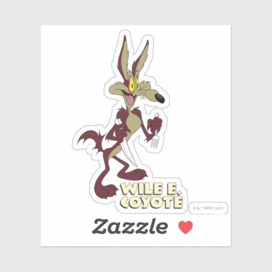 LOONEY TUNES™ Retro-Lachen | WILE E. COYOTE™ Aufkleber (Blatt)