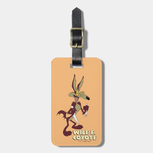 LOONEY TUNES™ Retro-Lachen| WILE E. COYOTE™ Gepäckanhänger (Vorderseite vertikal)