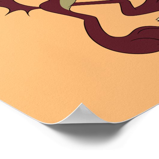 LOONEY TUNES™ Retro-Lachen | WILE E. COYOTE™ Poster (Ecke)